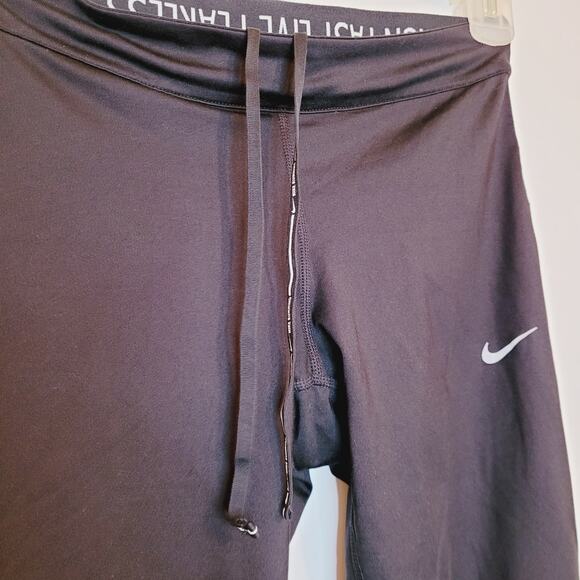Nike dri-fit womens black running leggings athletic - Picture 5 of 9